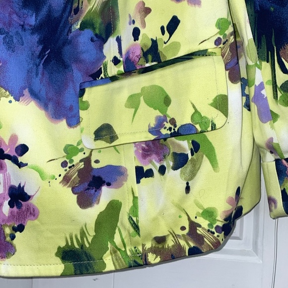 Evan-Picone Woman Green Blazer-18W - Picture 3 of 9